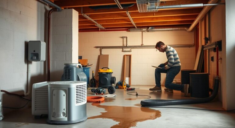 basement leak repair