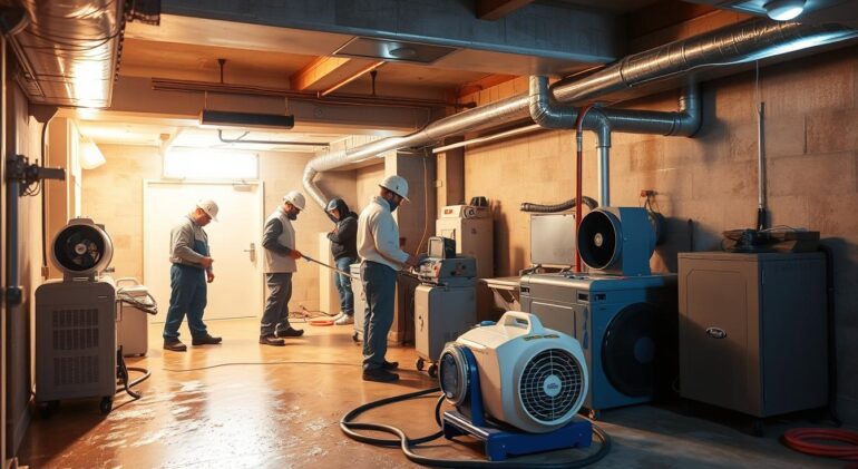 basement water damage restoration