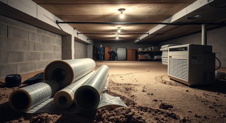 crawl space waterproofing