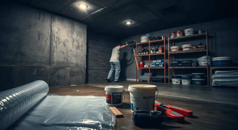 leaky basement repair
