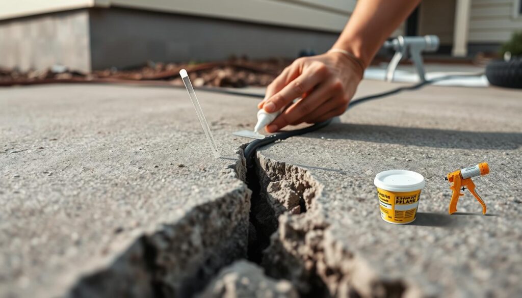 step-by-step crack repair process