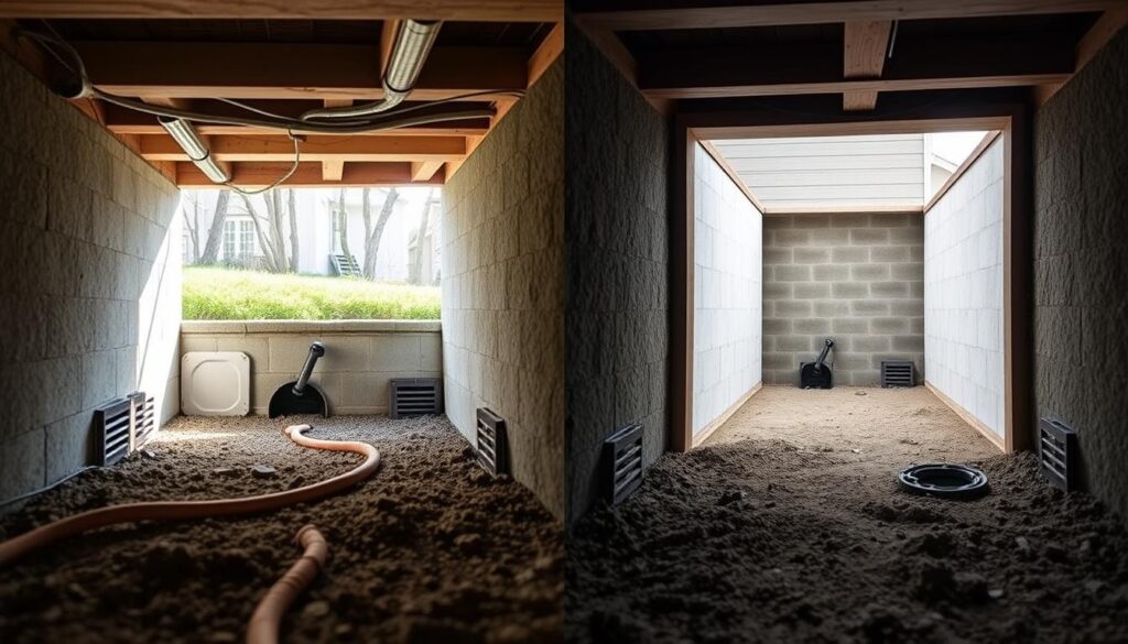 vented vs unvented crawl spaces