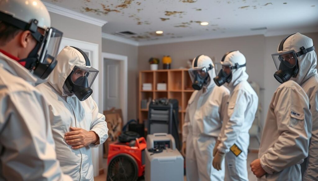 professional mold remediation team
