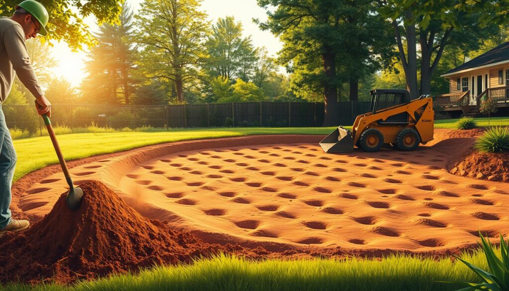 yard grading process steps