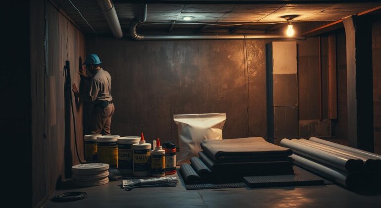 basement leak repair
