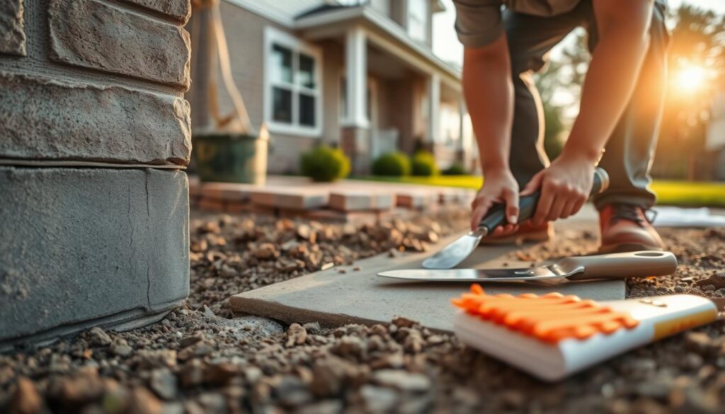 foundation crack repair process