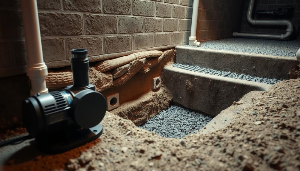 sump pump installation