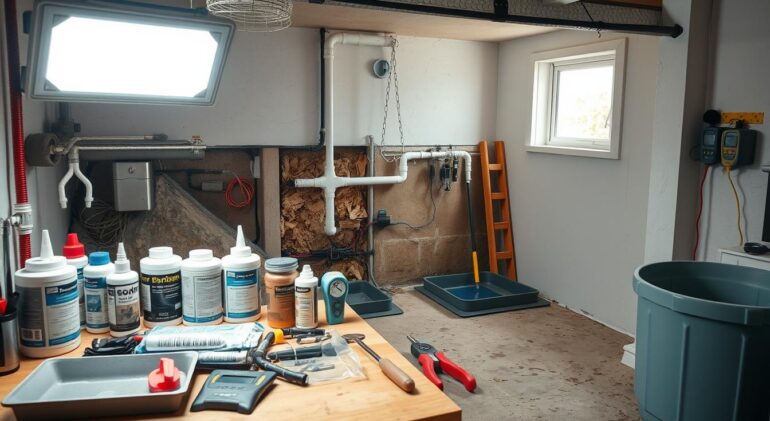 basement leak repair